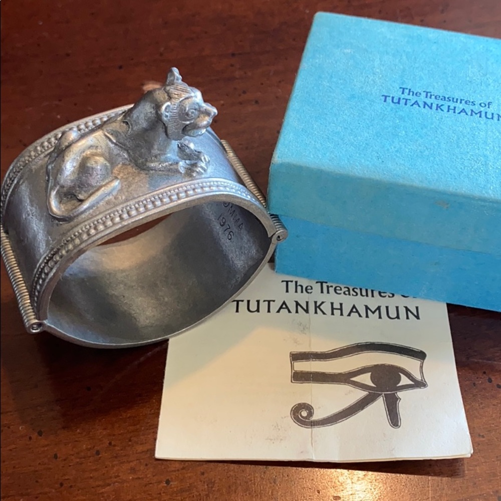 MMA Egyptian Revival Lion Cuff Bracelet
